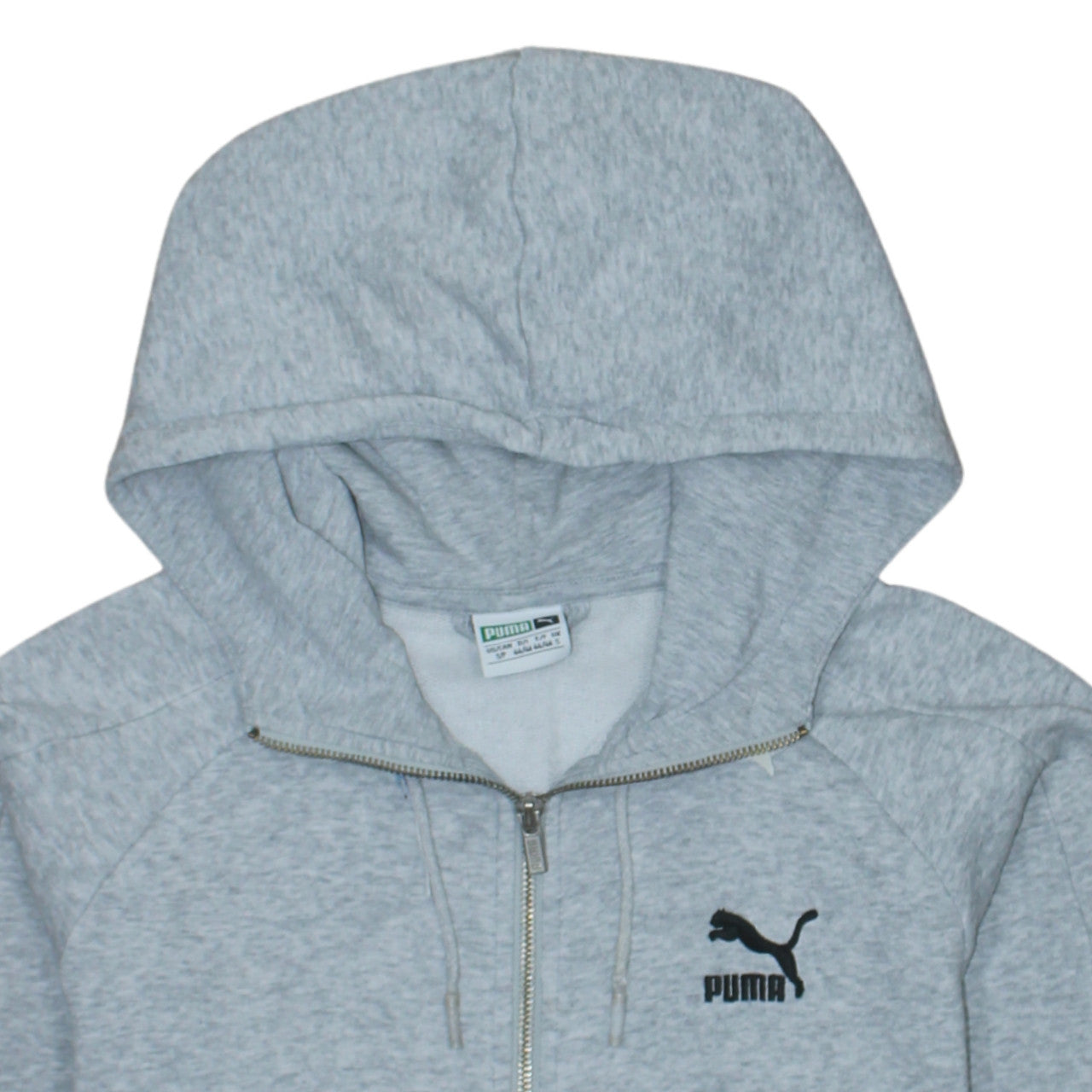 Mens UK Size S PUMA Grey Full Zip Hoodie