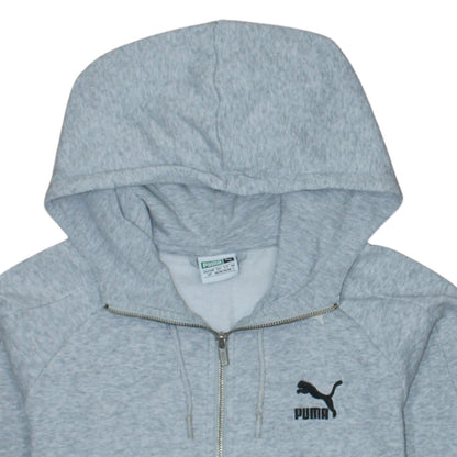 Mens UK Size S PUMA Grey Full Zip Hoodie