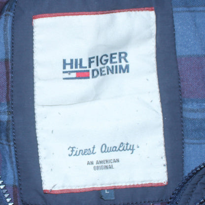 Mens UK Size L Hilfiger Denim Blue Military Jacket