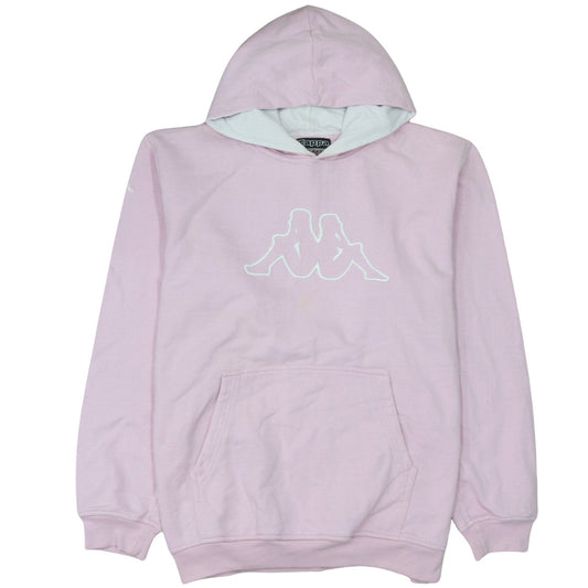 Womens UK Size 2XL Kappa Pink Pullover Hoodie