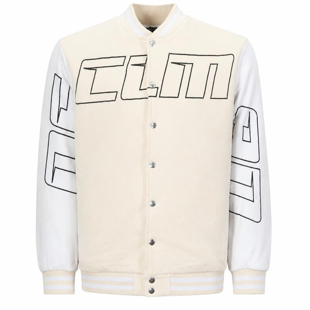 Mens UK Size XS boohooMAN Beige Varsity Jacket