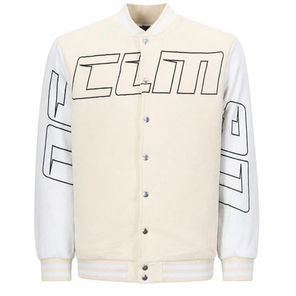 Mens UK Size XS boohooMAN Beige Varsity Jacket