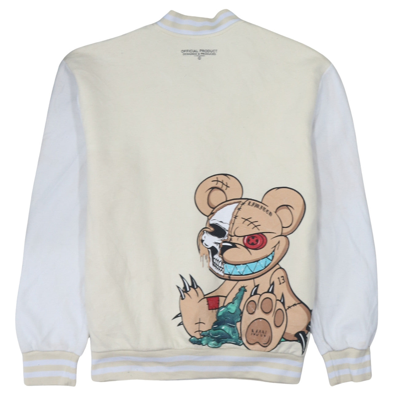 Mens UK Size XS boohooMAN Beige Varsity Jacket