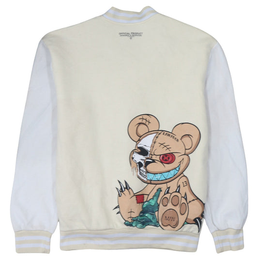 Mens UK Size XS boohooMAN Beige Varsity Jacket