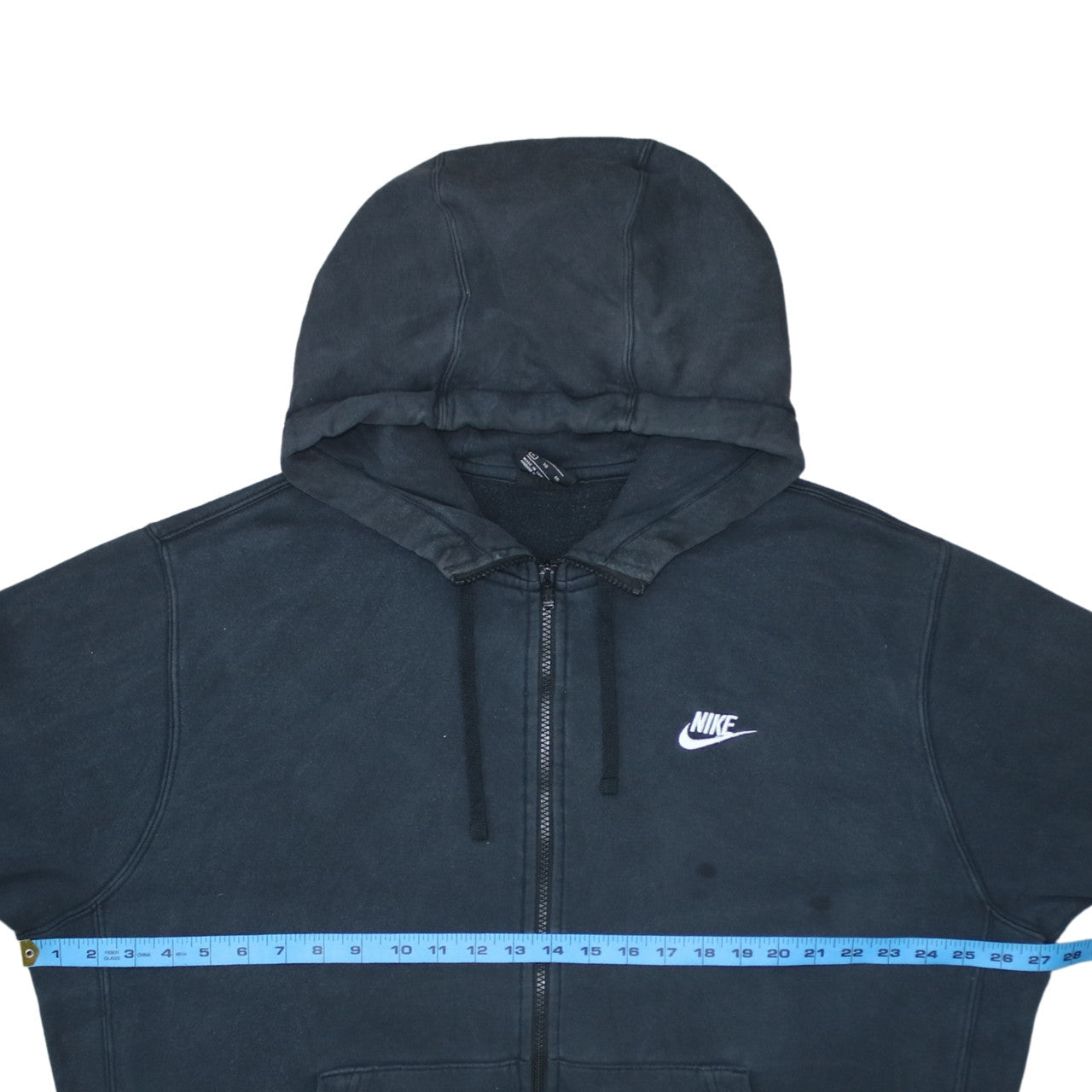 Mens UK Size XL Nike Black Full Zip Hoodie