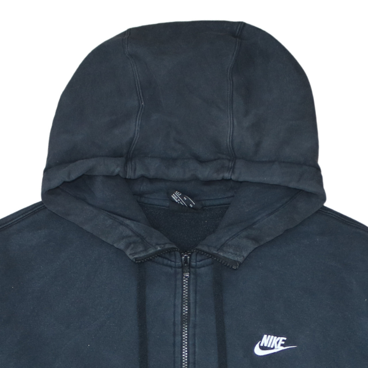 Mens UK Size XL Nike Black Full Zip Hoodie