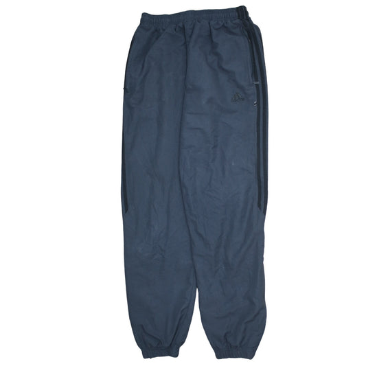Mens UK Size L adidas Regular Fit Track Pants Blue Trousers