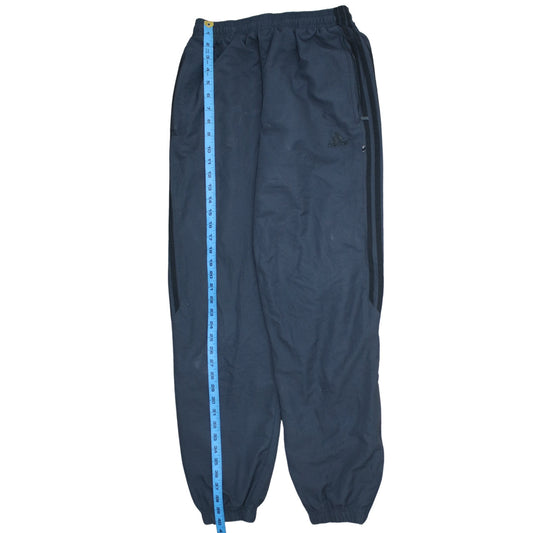 Mens UK Size L adidas Regular Fit Track Pants Blue Trousers