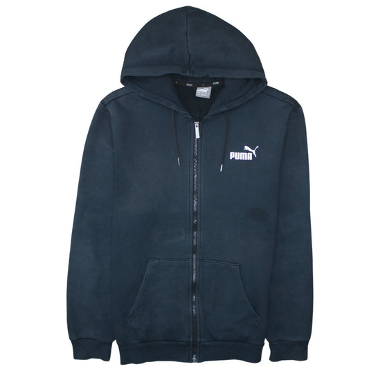 Mens UK Size L PUMA Black Full Zip Hoodie