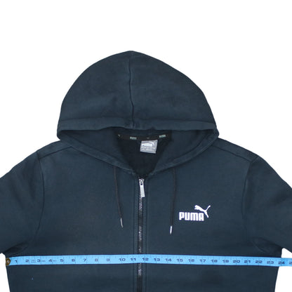 Mens UK Size L PUMA Black Full Zip Hoodie