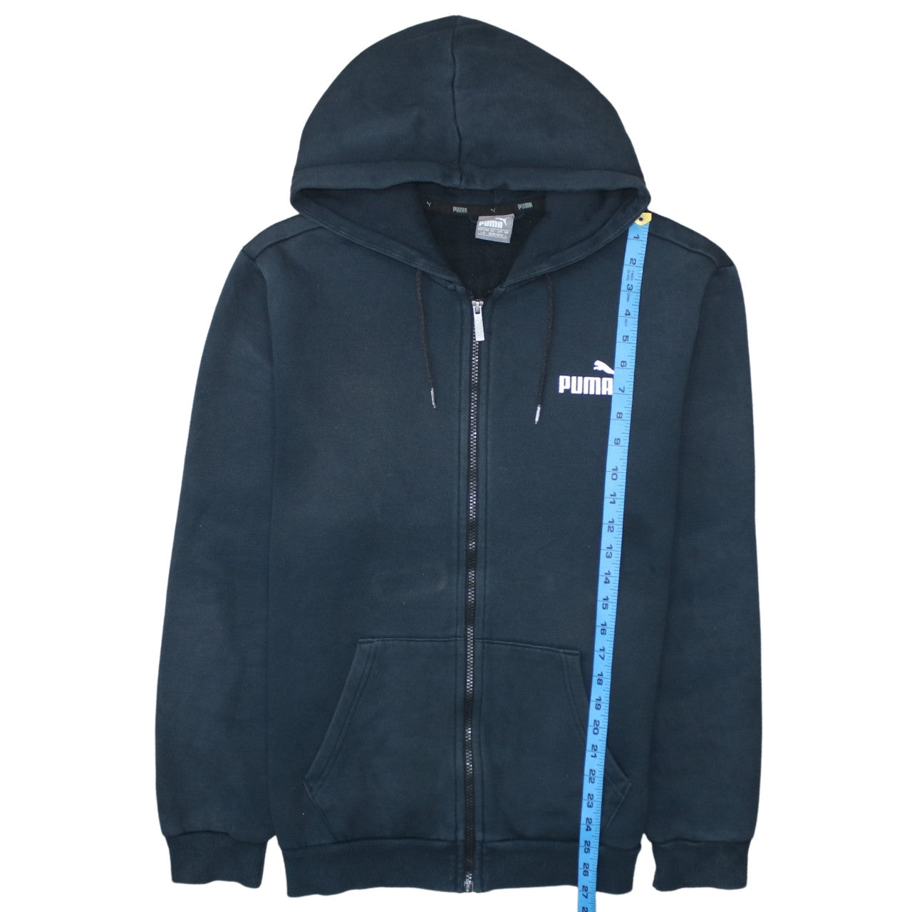 Mens UK Size L PUMA Black Full Zip Hoodie