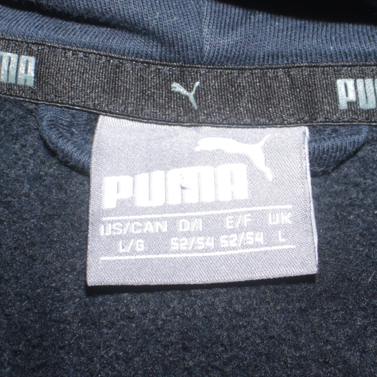 Mens UK Size L PUMA Black Full Zip Hoodie