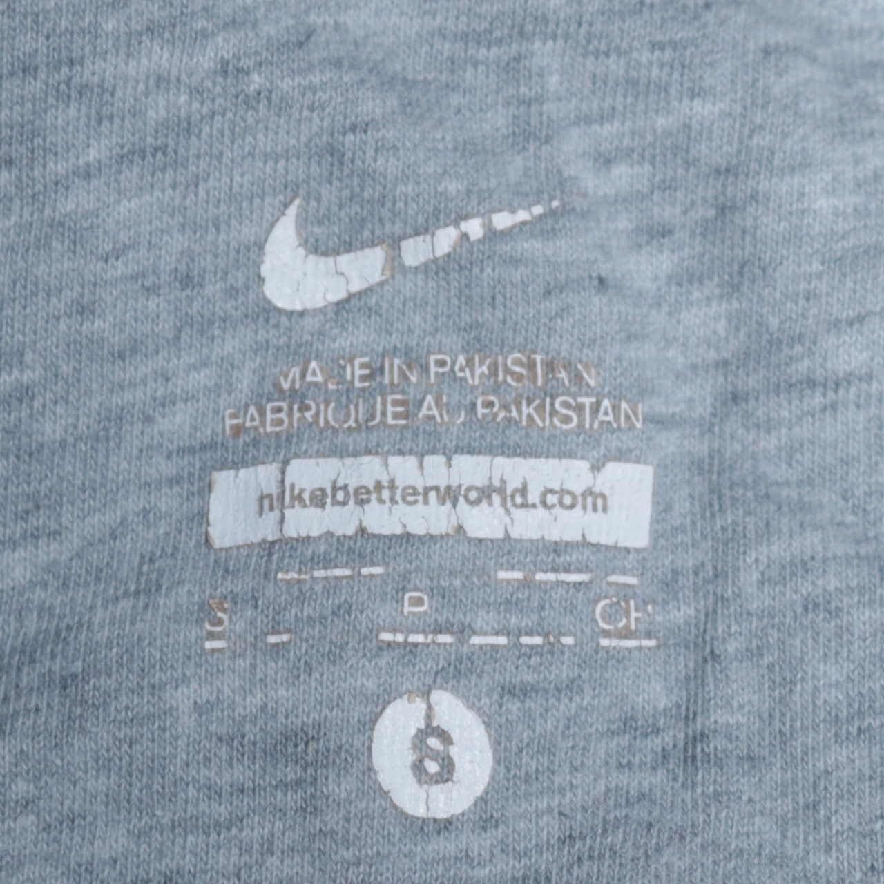 Mens UK Size S Nike Grey Full Zip Hoodie