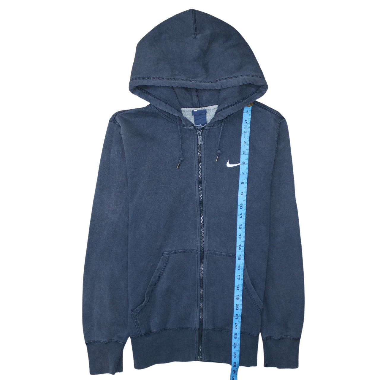 Mens UK Size M Nike Blue Full Zip Hoodie