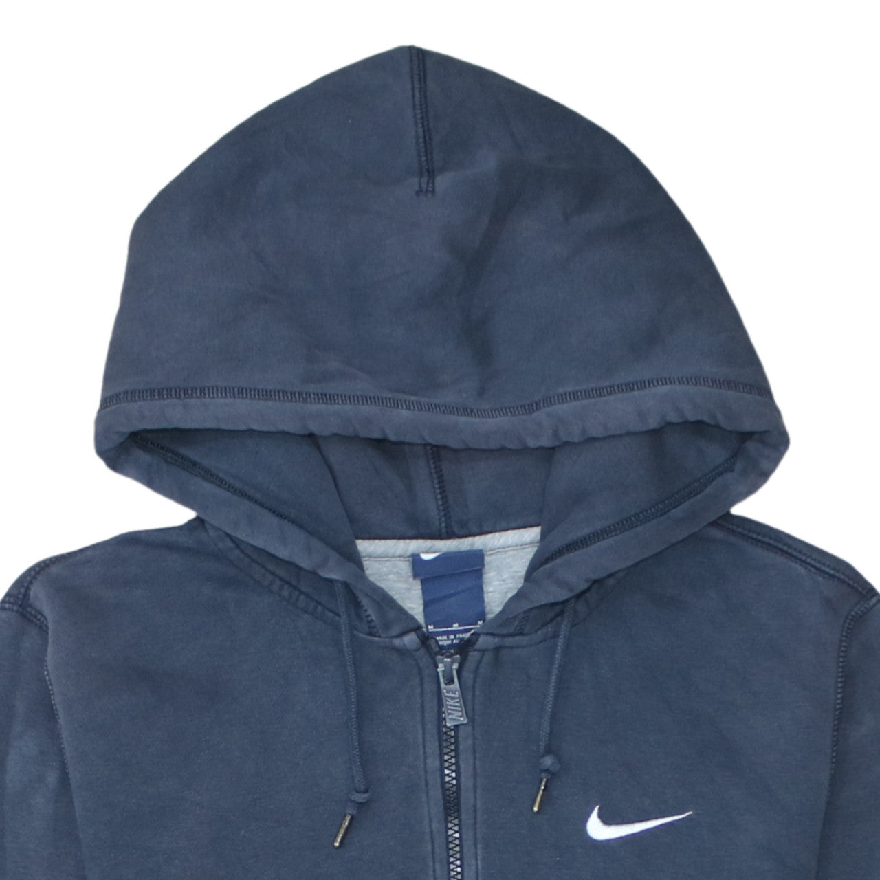 Mens UK Size M Nike Blue Full Zip Hoodie