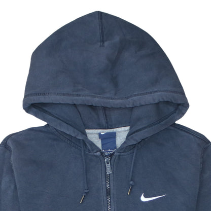 Mens UK Size M Nike Blue Full Zip Hoodie