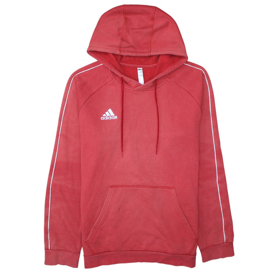 Mens UK Size L adidas Red Pullover Hoodie
