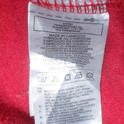 Mens UK Size L adidas Red Pullover Hoodie