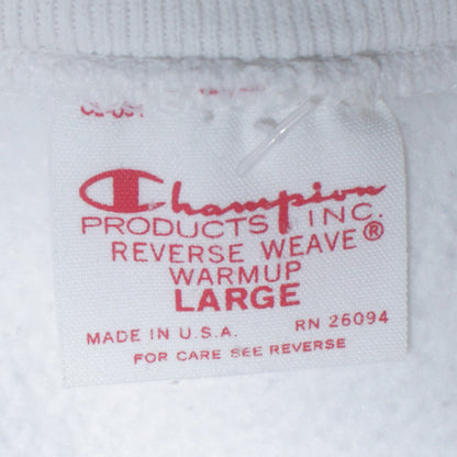 Womens UK Size L Champion White Pullover Sweatshirt