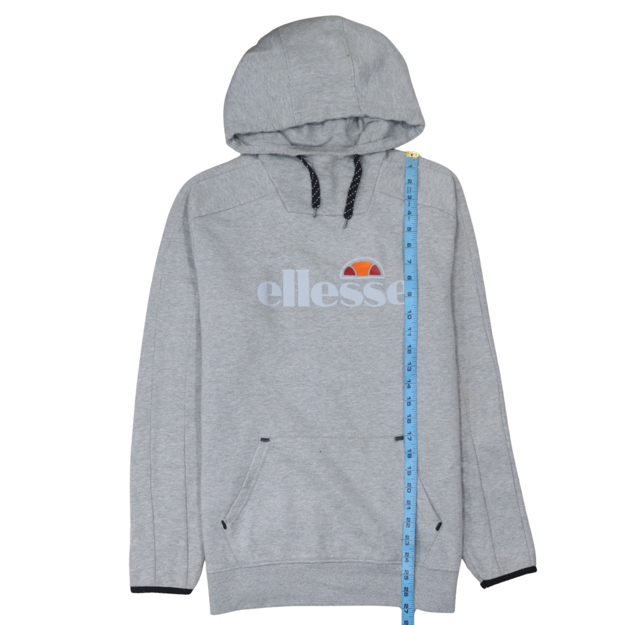 Mens UK Size S ellesse Grey Pullover Hoodie