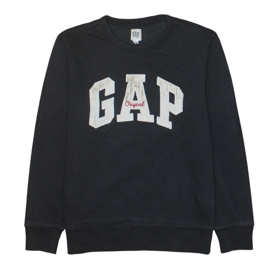 Mens UK Size XS Gap Black Pullover Sweatshirt