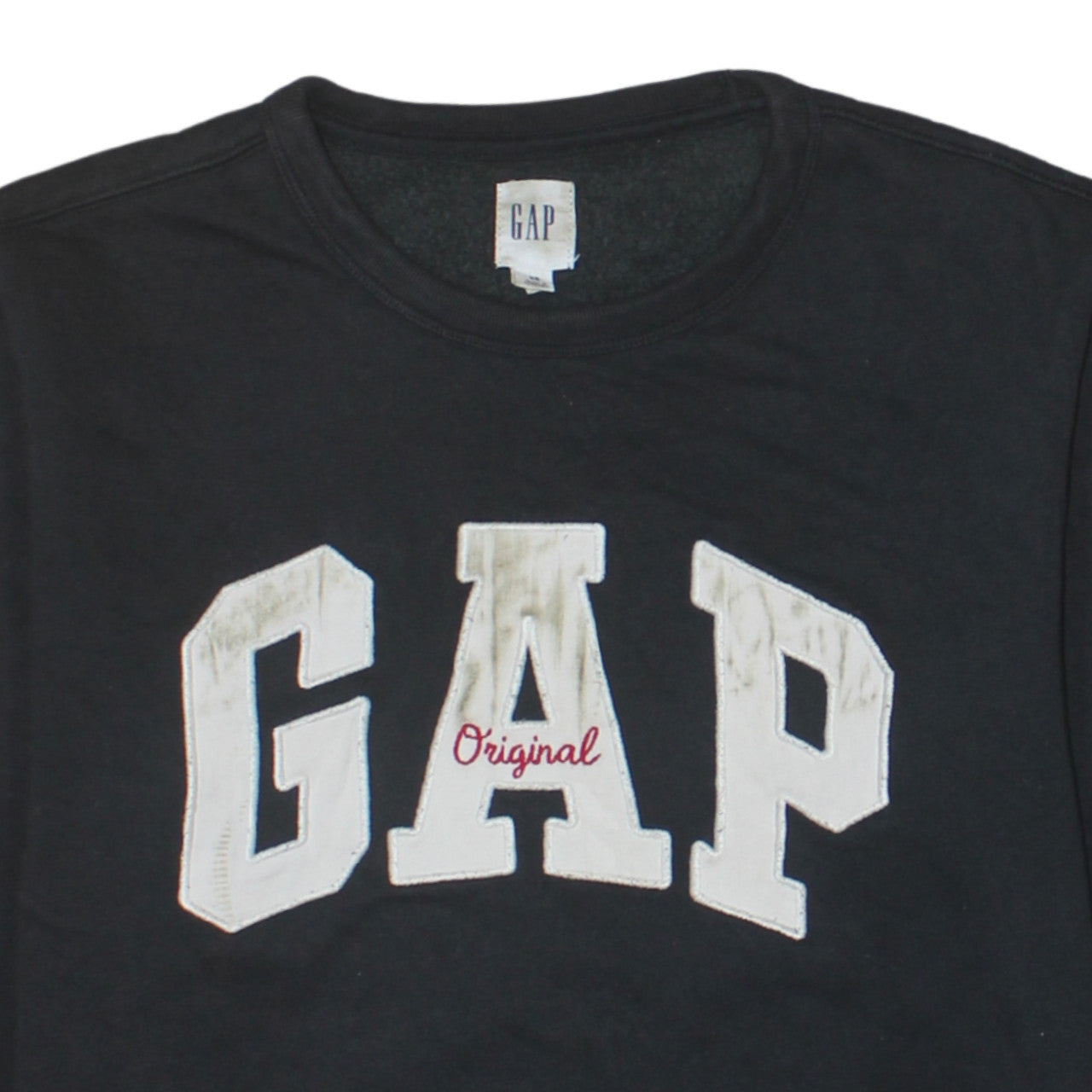 Mens UK Size XS Gap Black Pullover Sweatshirt