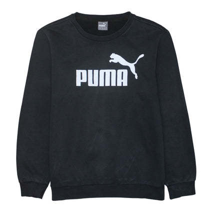 Mens UK Size M PUMA Black Pullover Sweatshirt