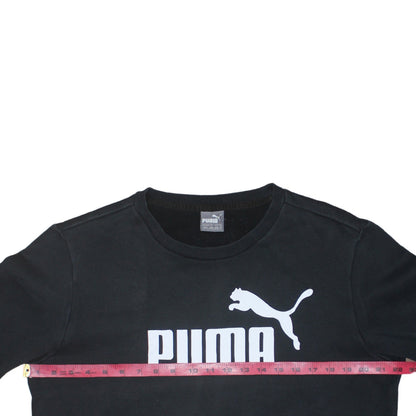 Mens UK Size M PUMA Black Pullover Sweatshirt