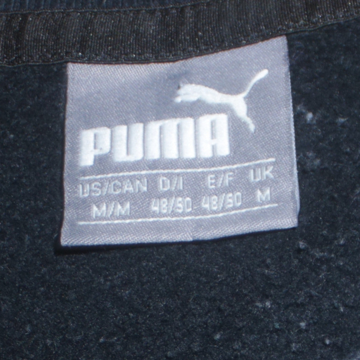 Mens UK Size M PUMA Black Pullover Sweatshirt