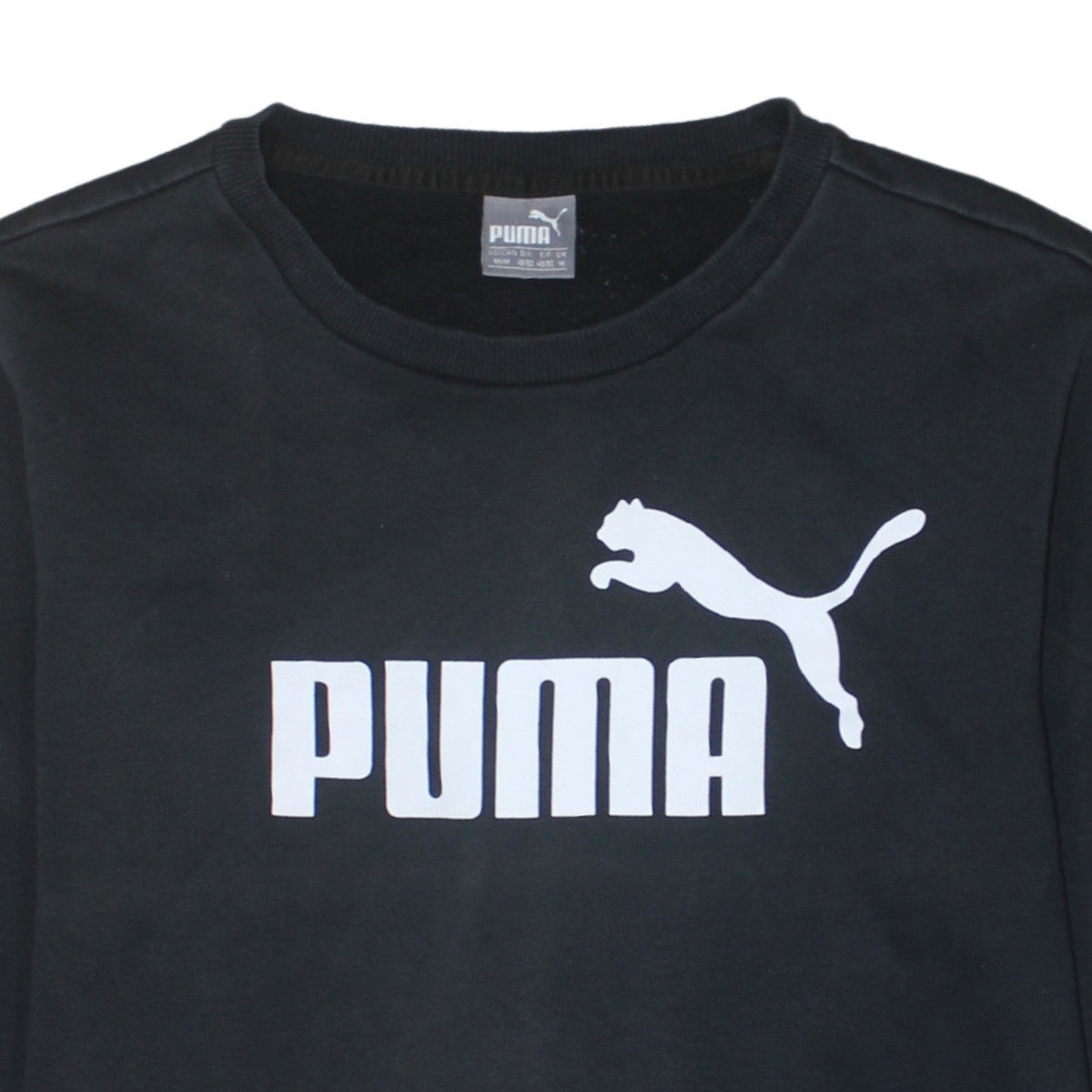 Mens UK Size M PUMA Black Pullover Sweatshirt