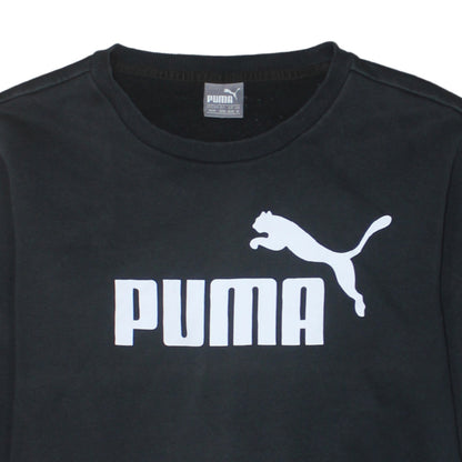 Mens UK Size M PUMA Black Pullover Sweatshirt