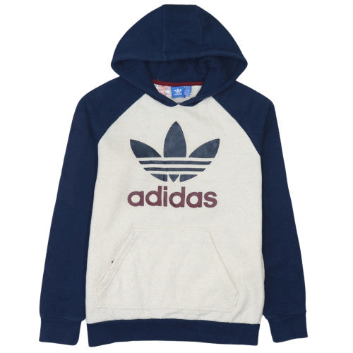 Boys UK Size 13-14 Years adidas Beige Pullover Hoodie