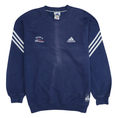 Mens UK Size S adidas Blue Pullover Sweatshirt