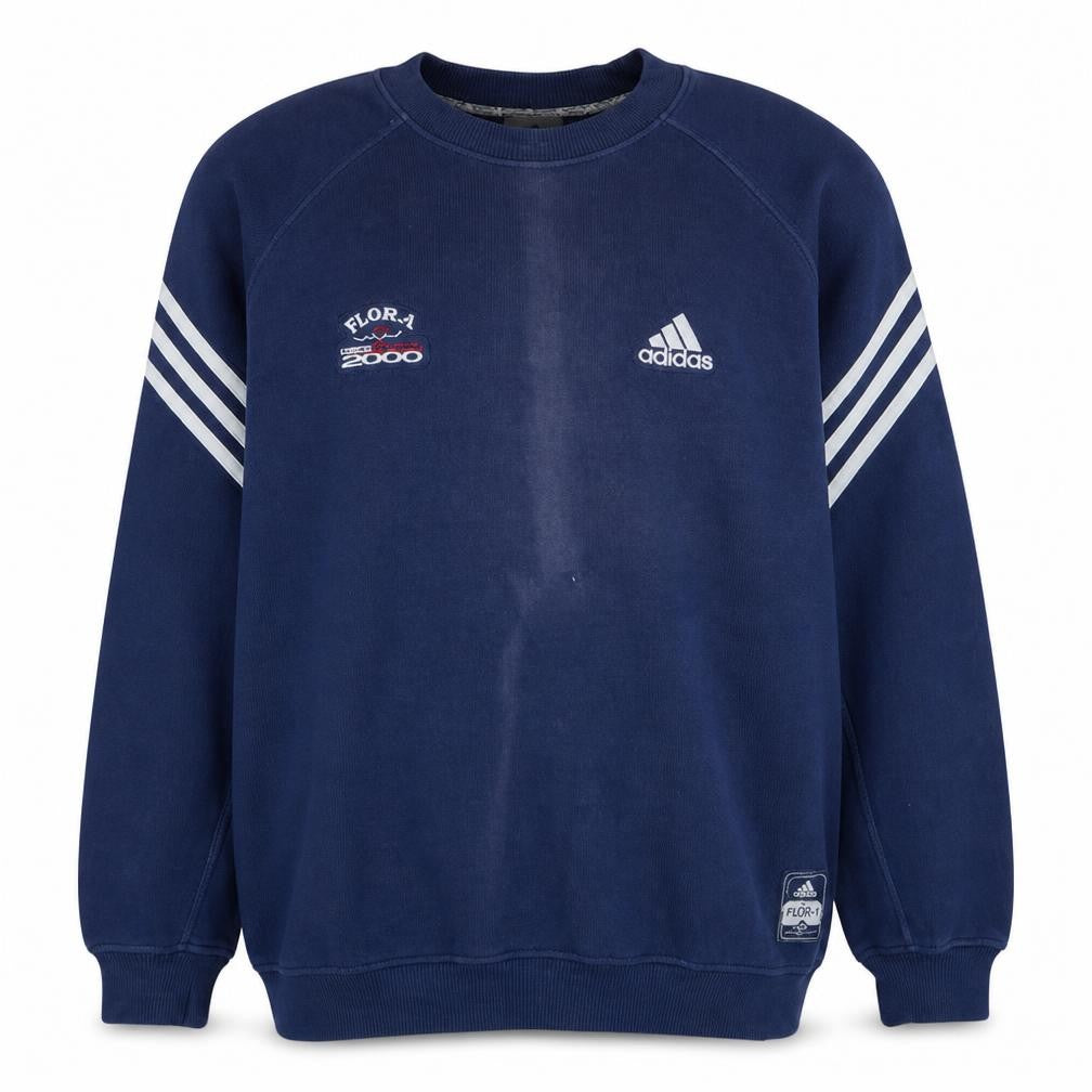 Mens UK Size S adidas Blue Pullover Sweatshirt