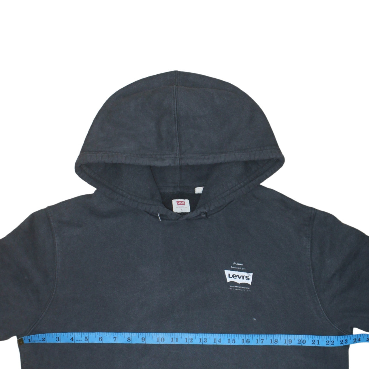 Mens UK Size L Levi's Black Pullover Hoodie
