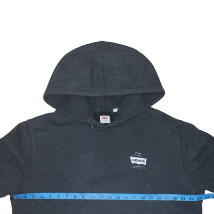 Mens UK Size L Levi's Black Pullover Hoodie