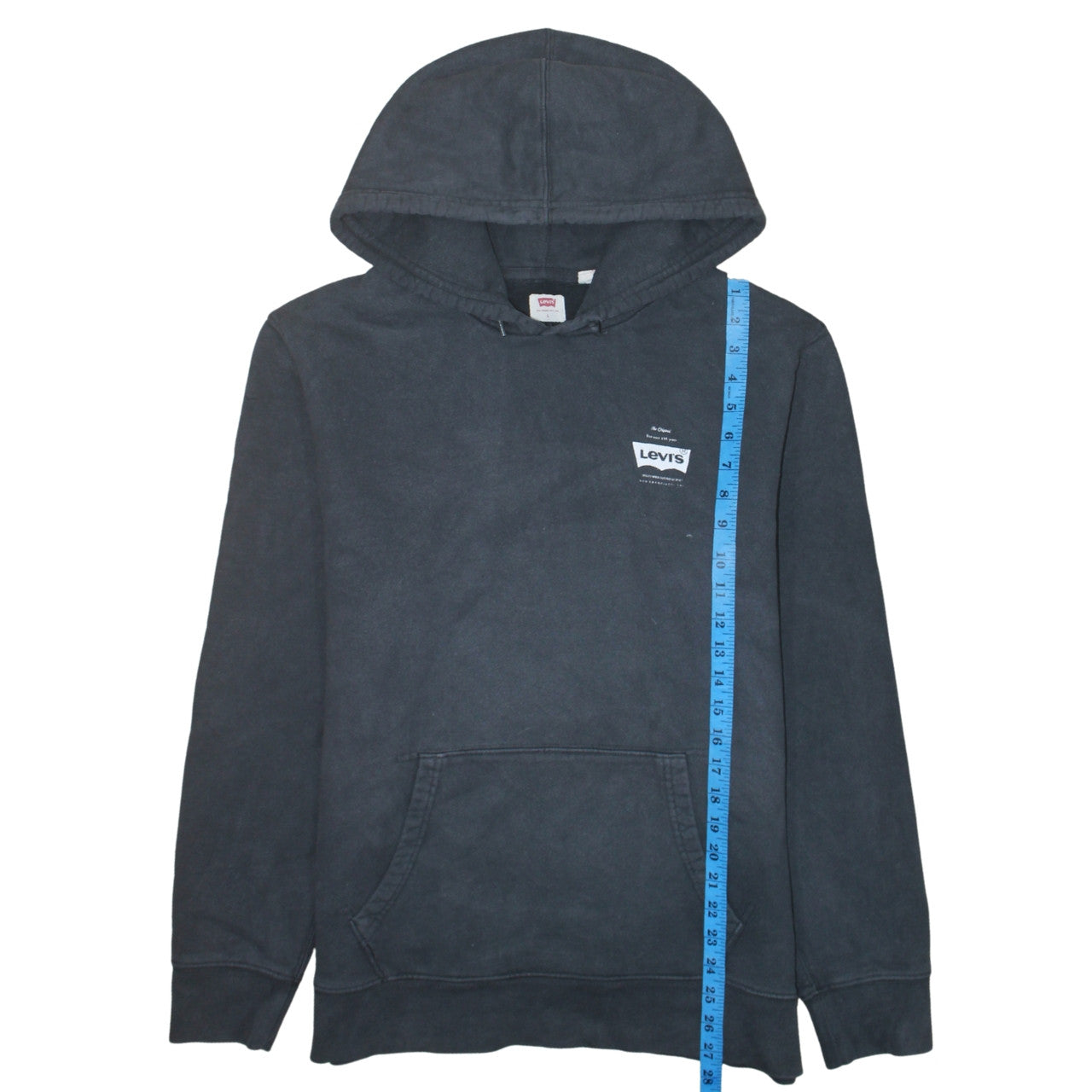 Mens UK Size L Levi's Black Pullover Hoodie