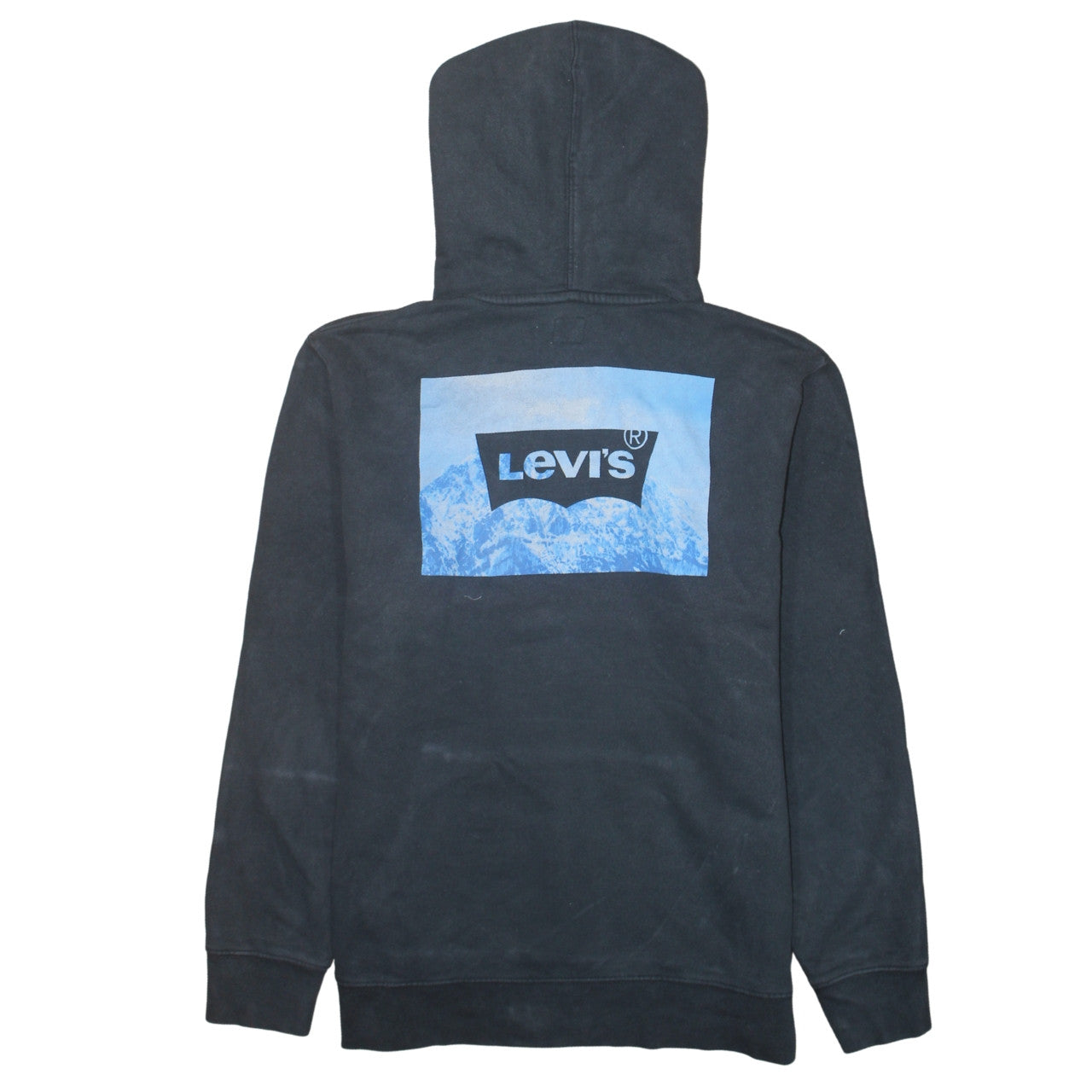 Mens UK Size L Levi's Black Pullover Hoodie