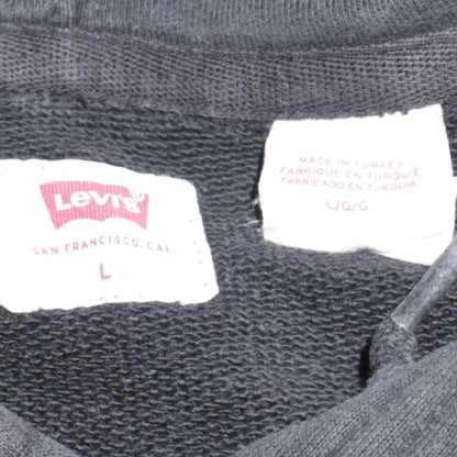Mens UK Size L Levi's Black Pullover Hoodie