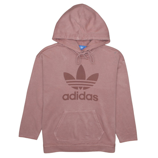 Womens UK Size 8 adidas Pink Pullover Hoodie