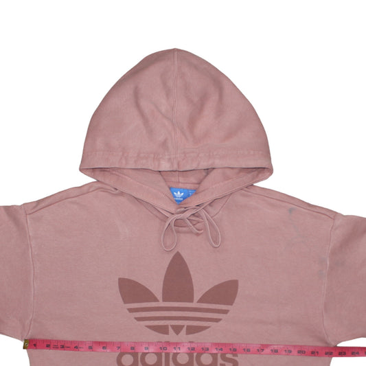 Womens UK Size 8 adidas Pink Pullover Hoodie