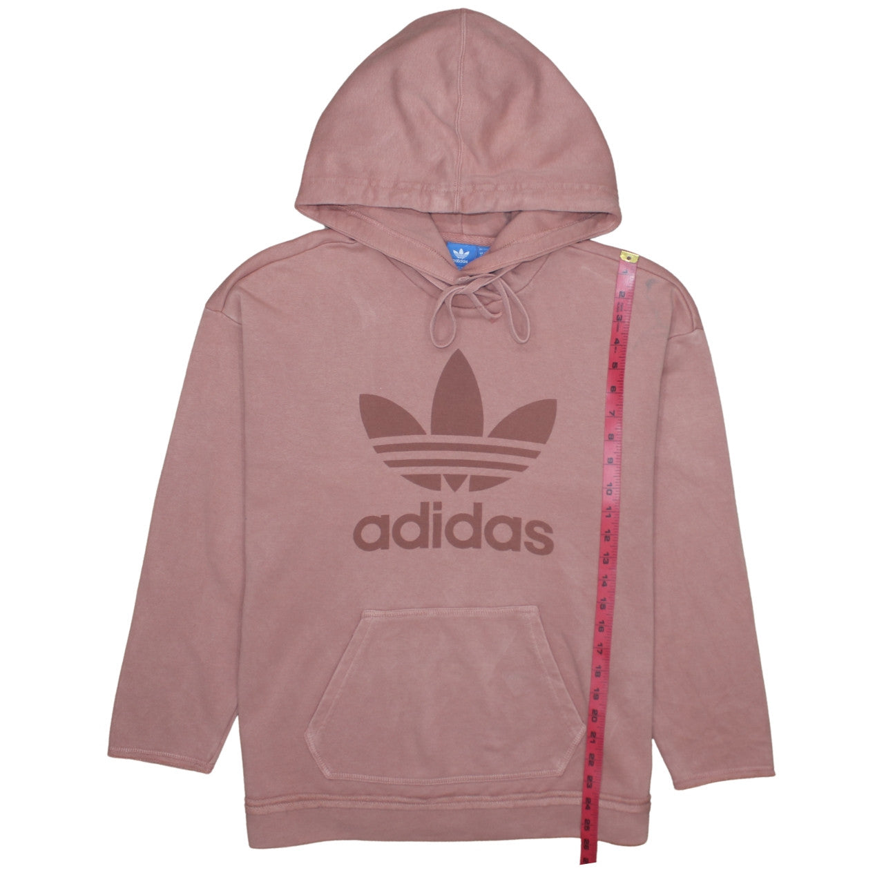 Womens UK Size 8 adidas Pink Pullover Hoodie