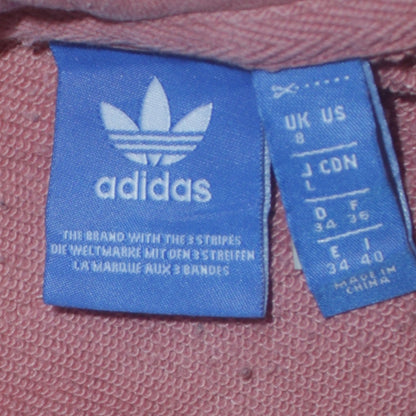 Womens UK Size 8 adidas Pink Pullover Hoodie