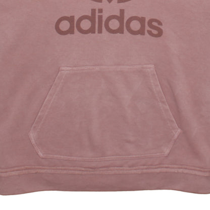 Womens UK Size 8 adidas Pink Pullover Hoodie