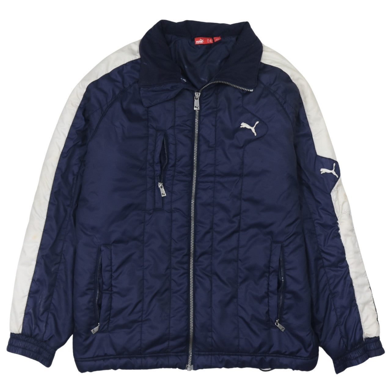 Mens UK Size S PUMA Blue Puffer Jacket