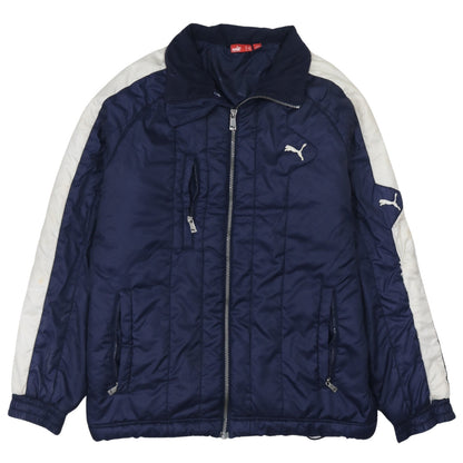 Mens UK Size S PUMA Blue Puffer Jacket