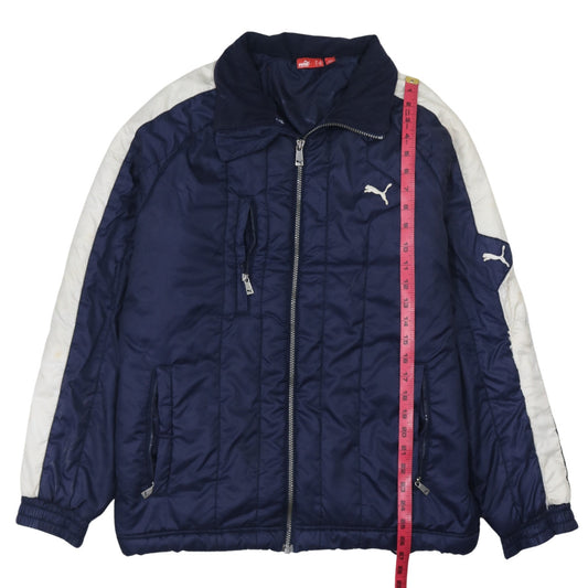Mens UK Size S PUMA Blue Puffer Jacket