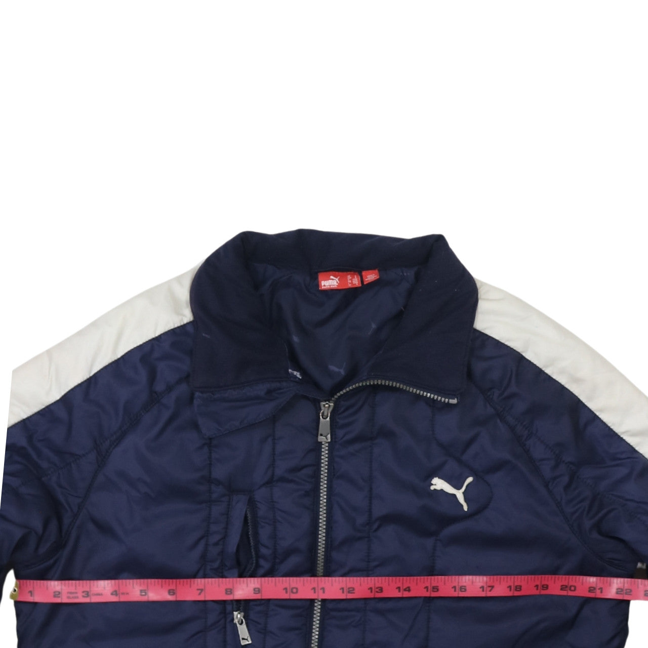 Mens UK Size S PUMA Blue Puffer Jacket