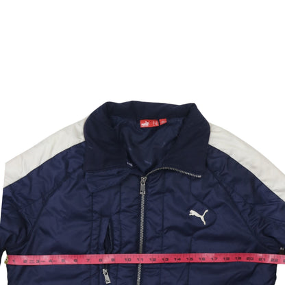 Mens UK Size S PUMA Blue Puffer Jacket