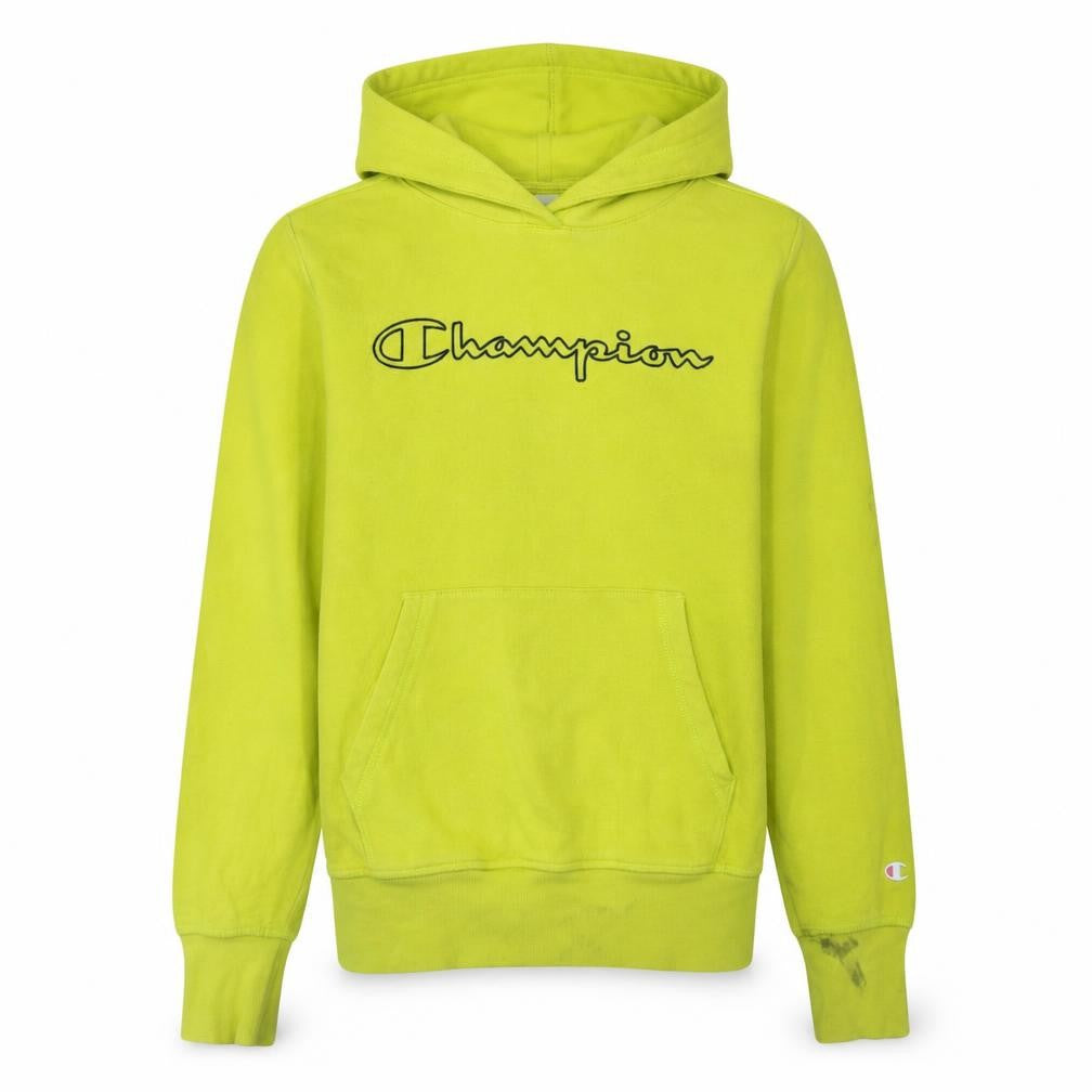 Mens UK Size S Champion Yellow Pullover Hoodie